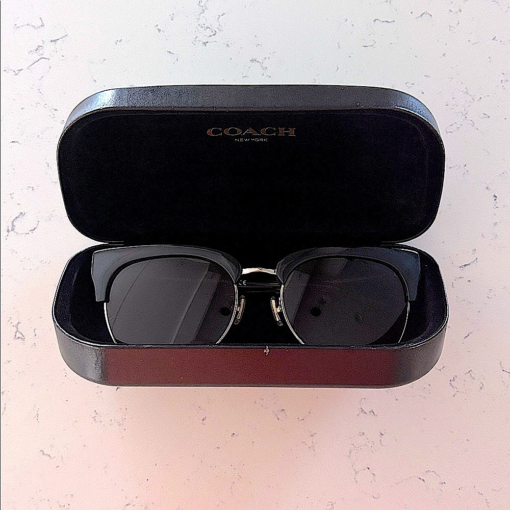 Coach Black & Tortoise Shell Sunglasses- Full Inclusion